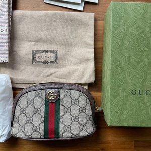Authentic NWT Ophidia Gucci Medium Cosmetic Case